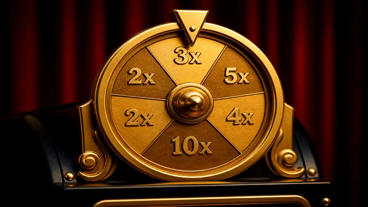 Gold three-reel number cabinet in a practice frame with digit tiles stopped on one row