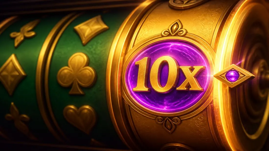 Special reel close with glowing 10x badge