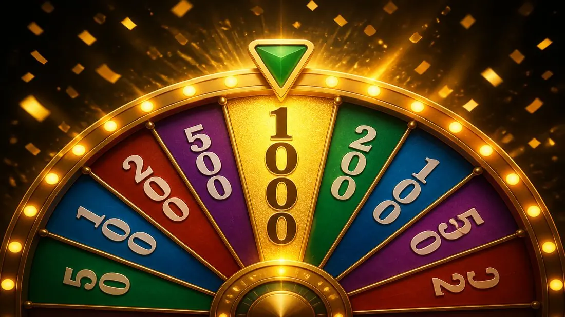 Lucky Wheel product still for scatter prize notes