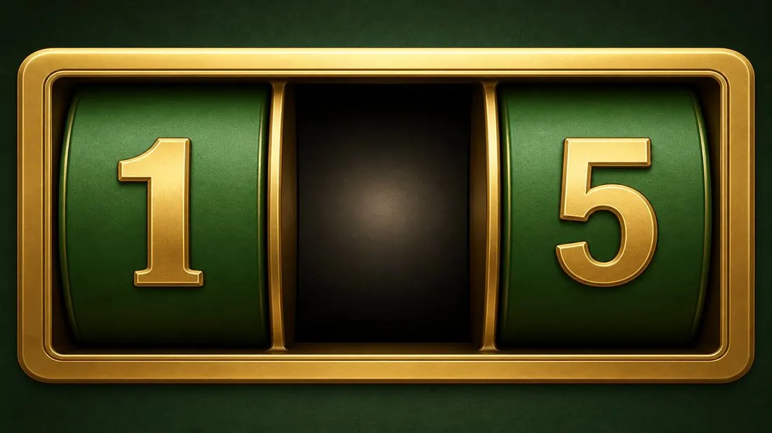 Gapped line with gold 1, empty middle, gold 5
